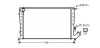 Радіатор, Система охолодження двигуна AVA QUALITY COOLING CN2211 (фото 1)