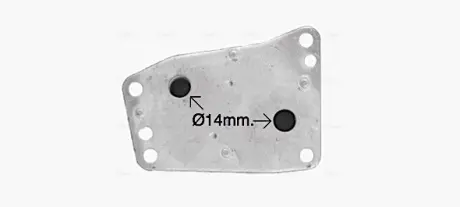 Радиатор масляный Citroen Jumper (06-), Jumpy (16-)-Peugeot Boxer (06-), Expert AVA QUALITY COOLING CN3327