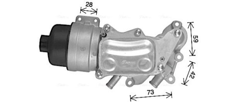 Радіатор масляний в зборі CITROEN / MINI / PEUGEOT (AVA) AVA QUALITY COOLING CN3337H (фото 1)