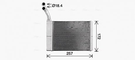 Теплообмінник, Система опалення салону AVA QUALITY COOLING CN6330 (фото 1)