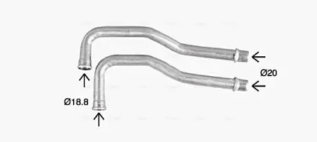 Теплообменник, Система отопления салона AVA QUALITY COOLING CN6330