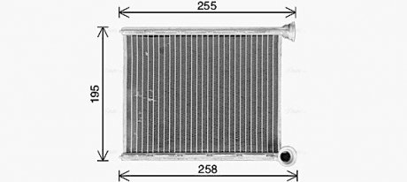 Радиатор отопителя салона PSA C4 II DS4 10> AVA QUALITY COOLING CN6333 (фото 1)