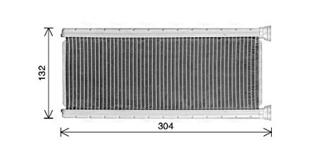 Радіатор обігрівача салону PSA Jumpy Expert 16>, C4 Picasso 13>, 5008 16> AVA QUALITY COOLING CN6339