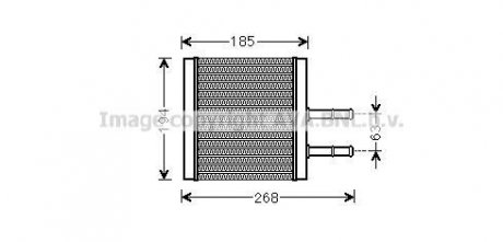 Теплообменник, Система отопления салона AVA QUALITY COOLING CTA6042 (фото 1)