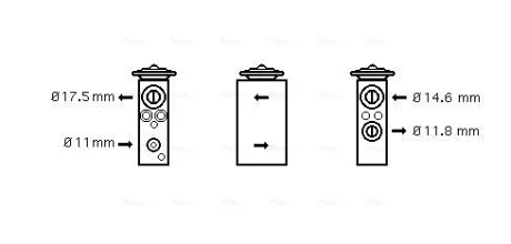 Расширительный клапан, кондиционер AVA QUALITY COOLING DN1258