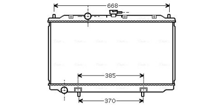 Радиатор nis alm2/prim3 15/6/8 00- (ava) AVA QUALITY COOLING DN2215 (фото 1)