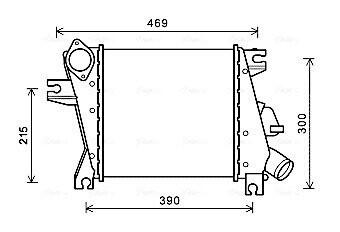 Интеркулер NISSAN X-TRAIL (2001) 2.2 DCI (выр-во AVA) AVA QUALITY COOLING DN4411