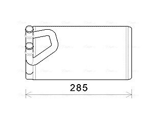 Теплообменник, Система отопления салона AVA QUALITY COOLING DN6373