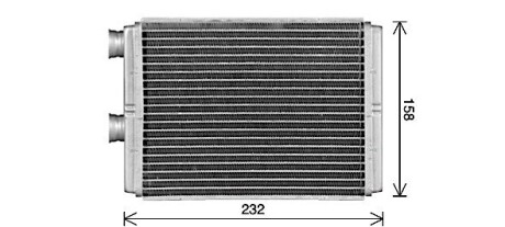 Теплообменник, Система отопления салона AVA QUALITY COOLING DN6472