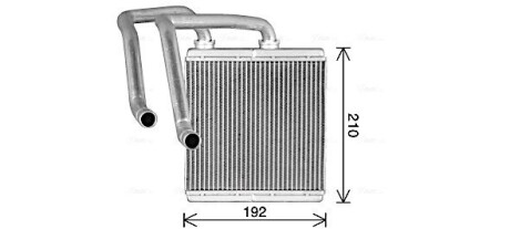 Теплообменник, Система отопления салона AVA QUALITY COOLING DN6476