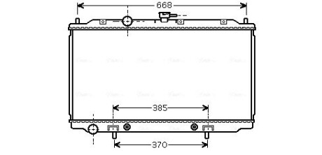 Радиатор охлаждения nissan primera (p12, w12) (02-) (ava) AVA QUALITY COOLING DNA2218