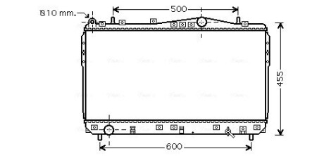 Радиатор охлаждения nubira/lacetti mt 03-1,6-1,8 (ava) AVA QUALITY COOLING DWA2073