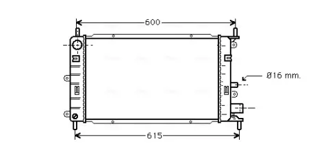 Радиатор, охлаждение двигателя AVA QUALITY COOLING FD2149