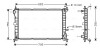 Радіатор, охолодження двигуна AVA QUALITY COOLING FD2264 (фото 1)