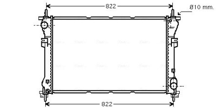 Радиатор охлаждения двигателя transit vii 20td mt 00- (ava) AVA QUALITY COOLING FD2320