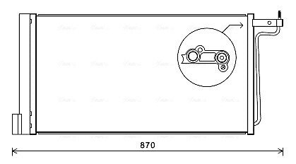 Радиатор кондиционера ford (ava) AVA QUALITY COOLING FD5485D