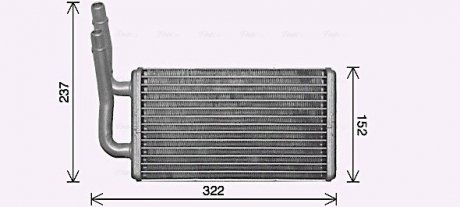 Радиатор отопителя салона Ford Tranzit 06> AVA AVA QUALITY COOLING FD6661