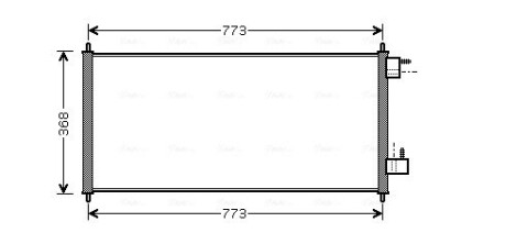 Радіатор кондиціонера ford transit connect (p65, p70, p80) (ava) AVA QUALITY COOLING FDA5361