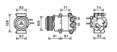 Компрессор AVA QUALITY COOLING FDAK498