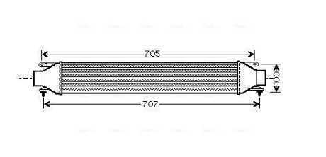 Охладитель наддувочного воздуха AVA QUALITY COOLING FT4321 (фото 1)