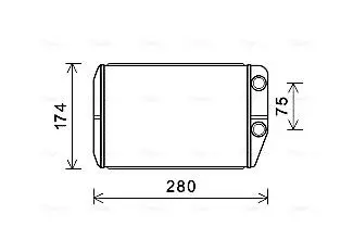 Радиатор отопителя салона Citroen Jumper Fiat Ducato Peugeot Boxer 06>11 11> AVA AVA QUALITY COOLING FT6410