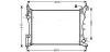 Радіатор, Система охолодження двигуна AVA QUALITY COOLING FTA2318 (фото 1)
