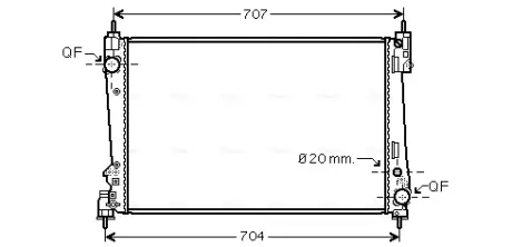 Фото 1 - Радиатор, охлаждение двигателя AVA QUALITY COOLING FTA2401 Радиатор, охлаждение двигателя AVA QUALITY COOLING FTA2401 (фото 1)