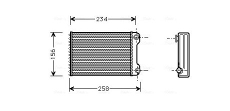 Теплообмінник, Система опалення салону AVA QUALITY COOLING FTA6242