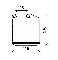 Радіатор обігрівача grande punto 10/05-(ava) AVA QUALITY COOLING FTA6313