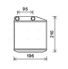 Радиатор обогревателя grande punto 10/05-(ava) AVA QUALITY COOLING FTA6313