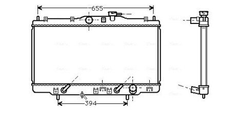 Радіатор, охолодження двигуна AVA QUALITY COOLING HDA2119