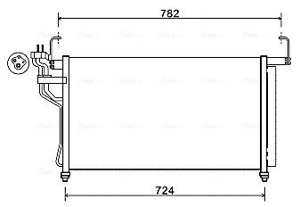 Конденсор кондиционера hyundai h-1 07-15 (ava) AVA QUALITY COOLING HY5315D