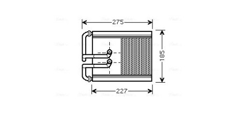 Теплообменник, отопление салона AVA QUALITY COOLING HY6168