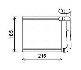 Теплообмінник, опалення салону AVA QUALITY COOLING HY6393