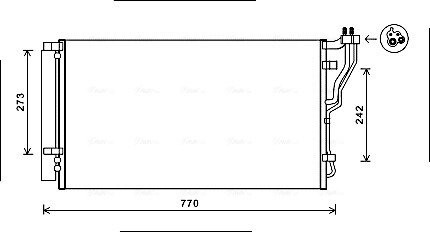 Конденсатор, кондиціонер AVA QUALITY COOLING HYA5246D