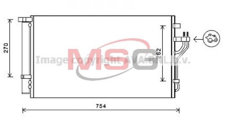 Конденсатор, кондиционер AVA QUALITY COOLING HYA5279D