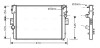 Радіатор охолодження двигуна Iveco Daily 3,0d 06> MT AC+ AVA AVA QUALITY COOLING IVA2057 (фото 1)