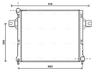 Радіатор, Система охолодження двигуна AVA QUALITY COOLING JEA2064
