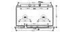 Радіатор охолодження двигуна Kia Rio 1,4-1,6i 06> AT AC+/- AVA AVA QUALITY COOLING KA2078 (фото 1)