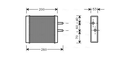 Теплообменник, Система отопления салона AVA QUALITY COOLING KA6009