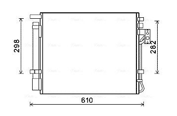 Конденсор кондиціонера kia sorento ii (xm) (10-) 2.0 crd (ava) AVA QUALITY COOLING KAA5149D