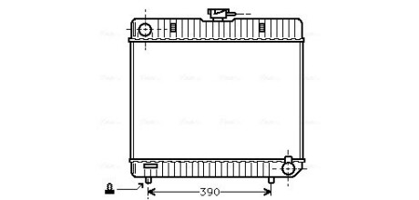 Радіатор, охолодження двигуна AVA QUALITY COOLING MS2042 (фото 1)