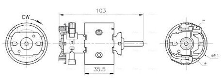 Вентилятор салону VW LT 28 (1996) 2.3 AVA QUALITY COOLING MS8783