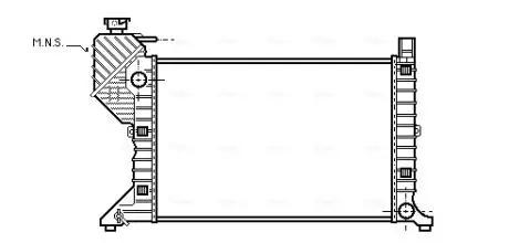 Радіатор охолодження mb sprinter mt-ac 95-99 (aval) AVA QUALITY COOLING MSA2181