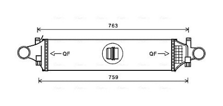 Охладитель наддувочного воздуха AVA QUALITY COOLING MSA4659