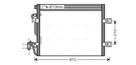 Радіатор кондиціонера AVA QUALITY COOLING MSA5392