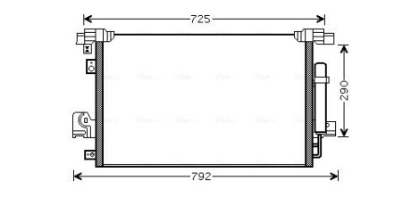 Конденсор кондиционера p4007/outlander/c-cross (ava) AVA QUALITY COOLING MT5210D