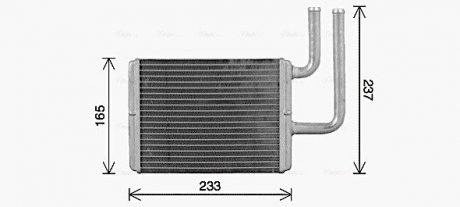 Теплообмінник, Система опалення салону AVA QUALITY COOLING MT6284 (фото 1)