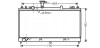 Радіатор, охолодження двигуна AVA QUALITY COOLING MZ2224 (фото 1)