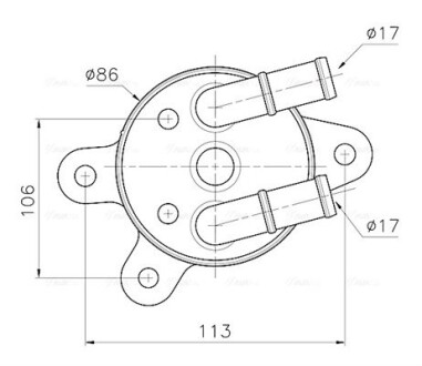 Радиатор масляный АКПП Mazda CX5 (12-) 2.0i AVA QUALITY COOLING MZ3301